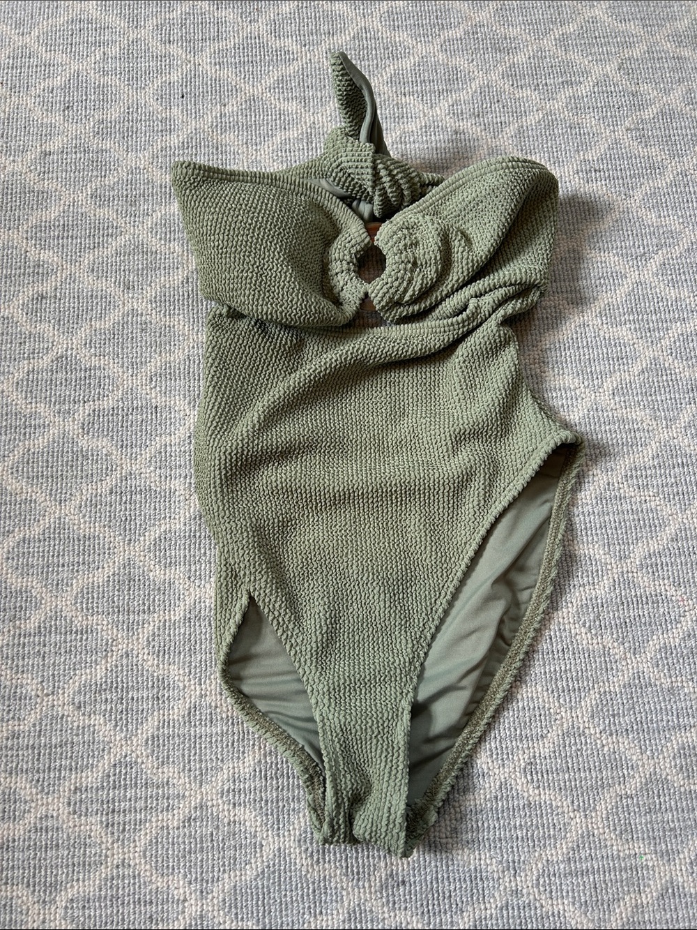 Dippin' Daisy's Olive Green Textured One-Piece Swimsuit